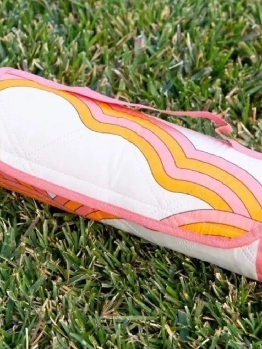 SOCIETY6 Picnic Blanket (Pink and Orange) - NWT
